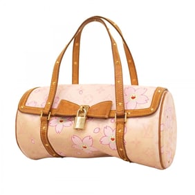 Louis Vuitton Monogram Cherry Blossom Papillon Handbag M92010 Rose Women's