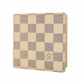 Louis Vuitton Damier Azur Portefeuille Marco Wallet N60018 White Men's