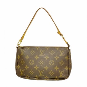 Louis Vuitton Monogram Pochette Accessoires M51980 Brown Women's Pouch