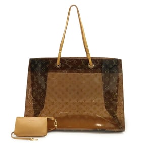 LOUIS VUITTON Monogram Cabas Cruise Tote Bag, Beach Shoulder Vinyl, Clear Brown, M50500