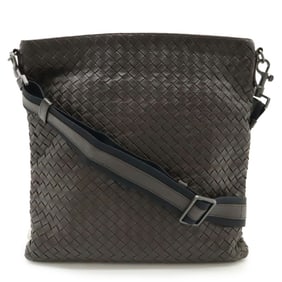 BOTTEGA VENETA Intrecciato Shoulder Bag in Dark Brown Leather (Product Code: 276356)