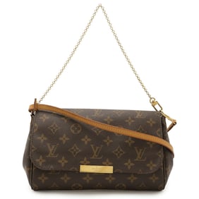 LOUIS VUITTON Monogram Favorite MM Shoulder Bag, Chain Clutch Bag M40718