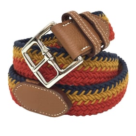 Hermes Hermès Rocabar Etrivière Waxed Cotton Belt with Y Stamp, Unused