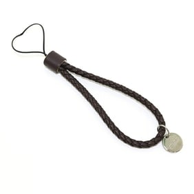 Bottega Veneta Leather Handbag Charm Dark Brown