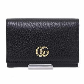 Gucci GUCCI Japan Limited Double G Card Case Business Holder JAPAN EXCLUSIVE Leather 739525 Black