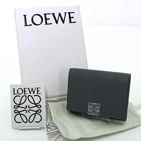 LOEWE Trifold Wallet C821TR2X02 Gray Unused