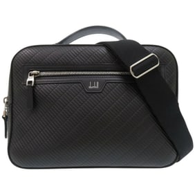 Dunhill Contour Bag 24R3823PX Embossed Shoulder in Black Calfskin 0747Dunhill