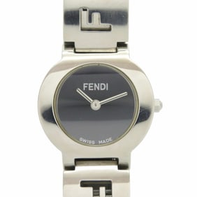 Fendi 3050L Stainless Steel Black and Silver Quartz Watch with Dial 1817FENDI