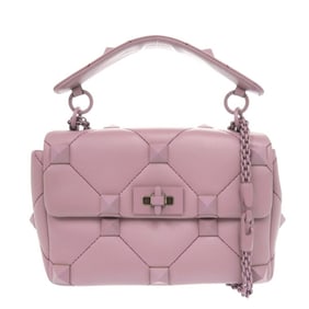 Valentino Garavani Roman Stud 2W2B0l60XlE Leather Purple 2-Way Handbag 1276Valentino