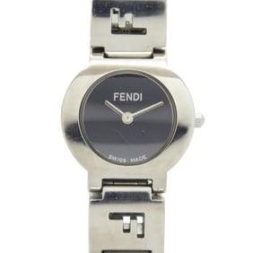 Fendi 3050L Stainless Steel Black Silver Dial Quartz Watch 1816FENDI