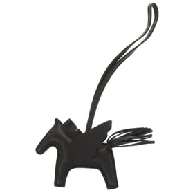 Hermès Rodeo Pegasus PM Anjou Milo So Black Z Stamped Bag Charm 1052HERMES