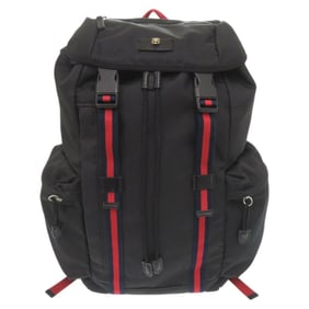 Gucci Sherry Line Web 429037 Techno Canvas Black Backpack Daypack 1162GUCCI Men's