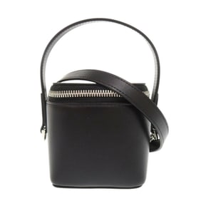 Salvatore Ferragamo black leather mini handbag/shoulder bag, black, 0911Salvatore