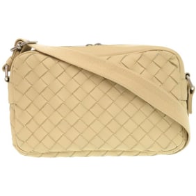 Like new Bottega Veneta Intrecciato leather beige shoulder bag 1343BOTTEGAVENETA
