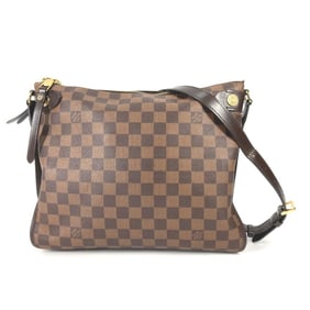 LOUIS VUITTON N41425 Damier Duomo Shoulder Bag, Canvas, Women's, Ebene Brown