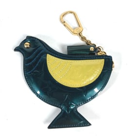 LOUIS VUITTON M91405 Monogram Vernis Pochette Oiseau Bag Charm Wallet/Coin Purse Bird Coin Case