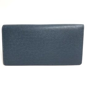 LOUIS VUITTON M30662 Taiga Portefeuille Brazza Bifold Long Wallet in Leather, Men's, Ocean Blue