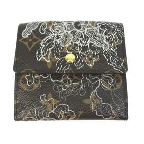 LOUIS VUITTON M95396 Monogram Dantiel Portefeuille Elise Tri-fold Wallet in Canvas, Women's, Brown