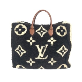 LOUIS VUITTON M55420 Monogram Teddy On the Go GM Tote Bag, 2-Way Fur Shoulder Leather, Women's,