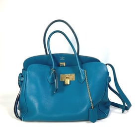 LOUIS VUITTON M55023 Mila MM Handbag, Tote Bag, 2-Way Shoulder Leather, Women's, Colvert Blue