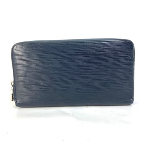 LOUIS VUITTON M62644 Travel Case Zippy Organizer NM Round Zipper Long Wallet Epi Leather Men's Navy