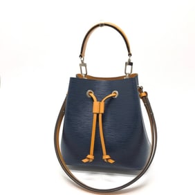 LOUIS VUITTON M53610 Epi NeoNoe Two-Tone Bag, Handbag/Shoulder Bag in Leather, Indigo/Saffron and