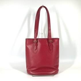 LOUIS VUITTON M5899E Epi Petit Bucket PM Tote Bag/Shoulder Bag in Leather, Women's, Red
