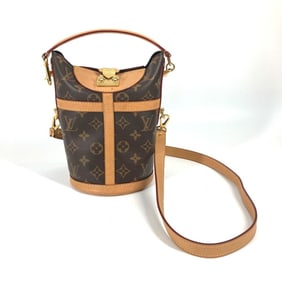 LOUIS VUITTON M43587 Monogram Canvas Duffle Bag, Bucket, 2-Way Handbag/Shoulder Women's, Brown