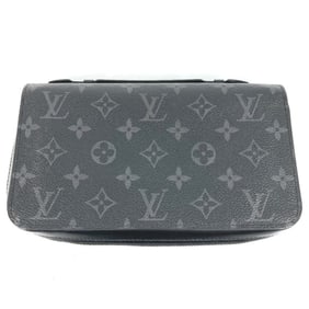 LOUIS VUITTON M61698 Monogram Eclipse Zippy XL Travel Case, Handbag, Long Wallet, Canvas, Men's,