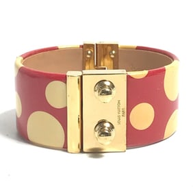 LOUIS VUITTON Yayoi Kusama Collaboration Dot Bangle Bracelet Enamel Women's Red