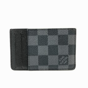 LOUIS VUITTON N62666 Neo Porte Carte IC Case, Business Card Holder, Damier Graphite Canvas, Men's,