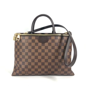 LOUIS VUITTON N41582 Damier Brompton 2-Way Shoulder Bag, Tote Handbag, Canvas, Women's, Ebene, Brown