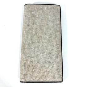 LOUIS VUITTON M30557 Taiga Portefeuille Brazza Long Wallet in Leather, Men's, Stone Beige