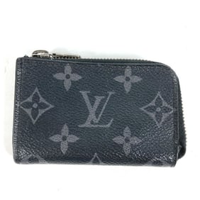 LOUIS VUITTON M63536 Monogram Eclipse Porte Monnaie Jour L-shaped zipper wallet/coin purse in