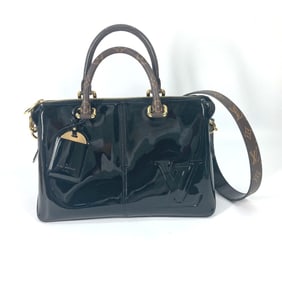 LOUIS VUITTON M54626 Vernis Tote Miroir 2-Way Bag, Shoulder Handbag, Patent Leather/Monogram Canvas,