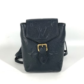LOUIS VUITTON M80596 Monogram Empreinte Tiny Backpack in Leather, Women's, Noir Black