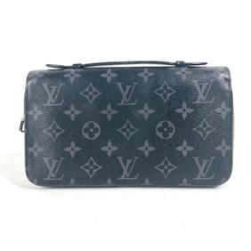 LOUIS VUITTON M61698 Monogram Eclipse Zippy XL Handbag/Travel Case/Long Wallet in Canvas, Men's,