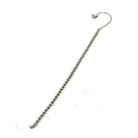 LOUIS VUITTON MP1536 Petit Essentiel V Earrings, Rhinestone and Metal, Silver, for Women