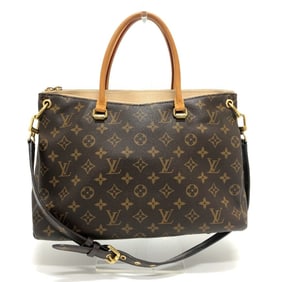 LOUIS VUITTON M50066 Monogram Pallas MM 2-Way Shoulder Bag, Crossbody Canvas, Women's, Dune, Beige