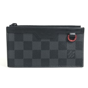 LOUIS VUITTON N60354 Damier Graphite Utility Coin/Card Holder/Coin Purse/Wallet in Canvas, Men's,
