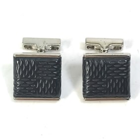 LOUIS VUITTON M65072 Damier Graphite Button de Manchette Soho Cufflinks, Canvas, Men's, Black