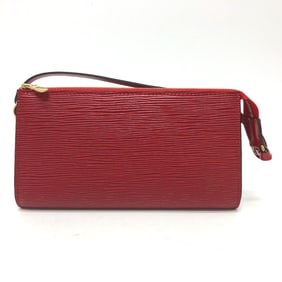 LOUIS VUITTON M40776 Epi Leather Pochette Accessory Handbag/Shoulder Bag, Women's, Red
