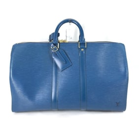 LOUIS VUITTON M42975 Epi Leather Keepall 45 Travel Bag, Handbag/Boston Women's, Toledo Blue