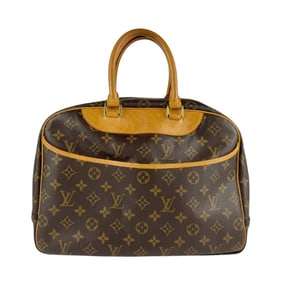 Louis Vuitton Monogram Deauville Handbag in Brown Canvas, Men's and Women's, M47270 z6502