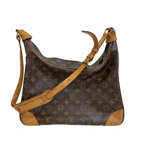 LOUIS VUITTON M51260 Boulogne 35 Monogram Shoulder Bag, Brown, Women's