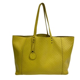 BOTTEGA VENETA Bottega Veneta Intrecciato Mirage Tote Bag with Butterfly Charm, Yellow, Women's
