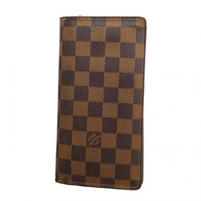 Louis Vuitton Long Wallet Damier Portefeuille Brazza N60017 Ebene Men's