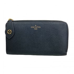 Louis Vuitton Long Wallet Taurillon Zippy M63102 Noir Hot Pink Ladies