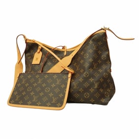 Louis Vuitton Shoulder Bag Monogram Carryall MM NM M46197 Brown Women's