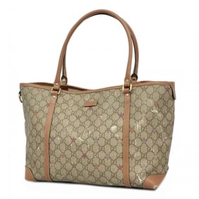 Gucci Tote Bag GG Supreme Star 197953 Brown Multicolor Women's